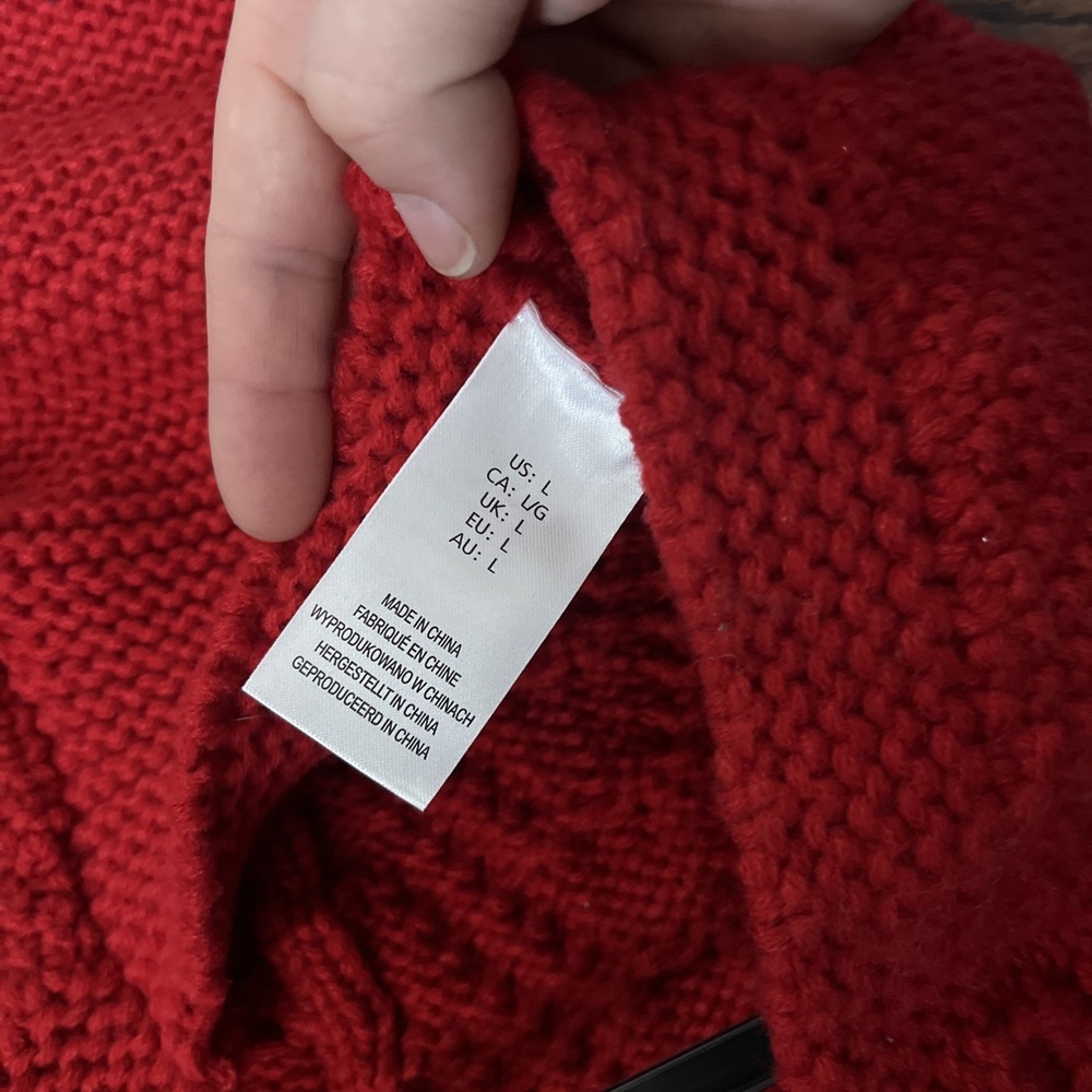 Nautica Pet Red Ribbed Knit Large Dog Vest Sweater - Picture 6 of 6